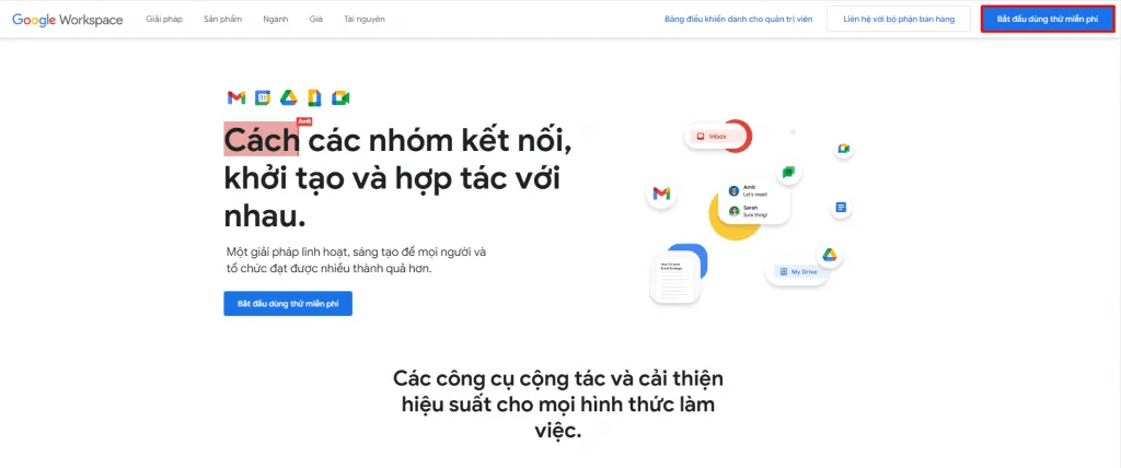 tạo email theo domain trên google