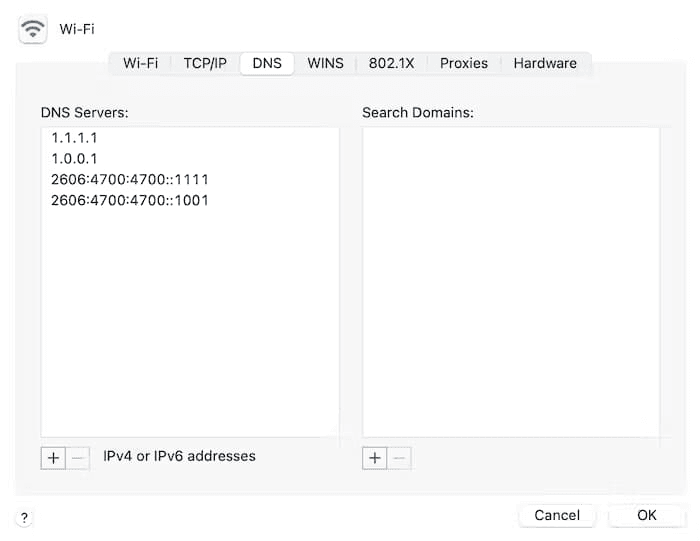 thay đổi dns 8.8.8.8 trên macos 3