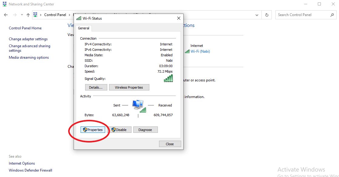 thay đổi dns 8.8.8.8 trên windows 10 3
