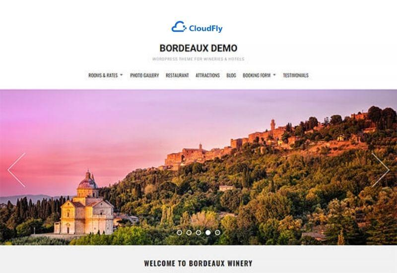 theme wordpress khách sạn bordeaux