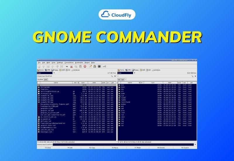 trình quản lý tệp gnome commander
