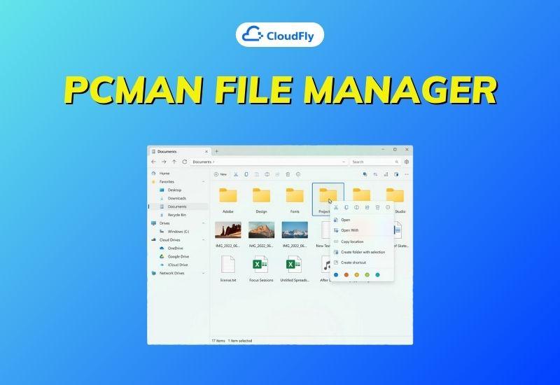 trình quản lý tệp pcman file manager