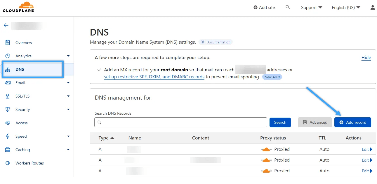 trỏ tên miền về fanpage facebook bằng cloudflare