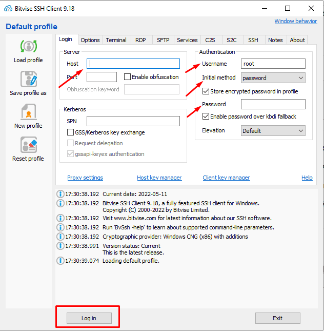 Hướng dẫn sử dụng phần mềm Bitvise để SSH vào máy chủ Linux