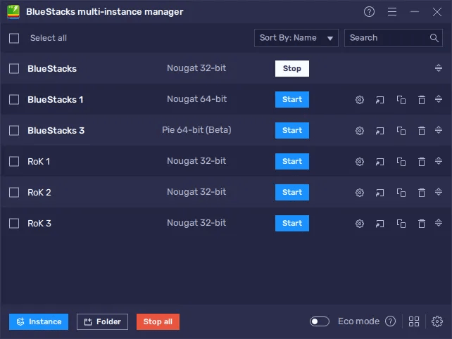 bluestacks 5 instance manager
