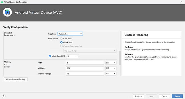 cách cài đặt trình giả lập android 13 trên windows 3