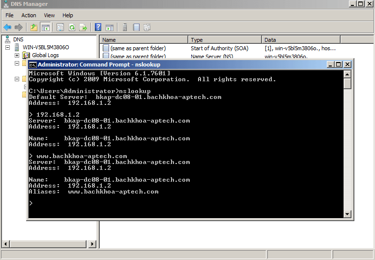 cách cài đặt và cấu hình dns server 2008 23