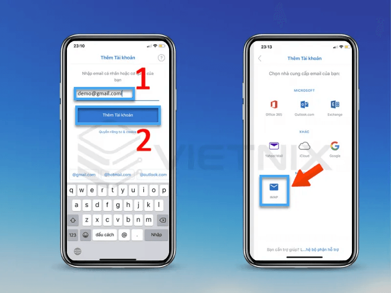 cách đăng nhập email công ty trên iphone