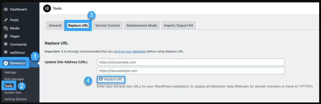 cách sửa lỗi link trên wordpress với elementor