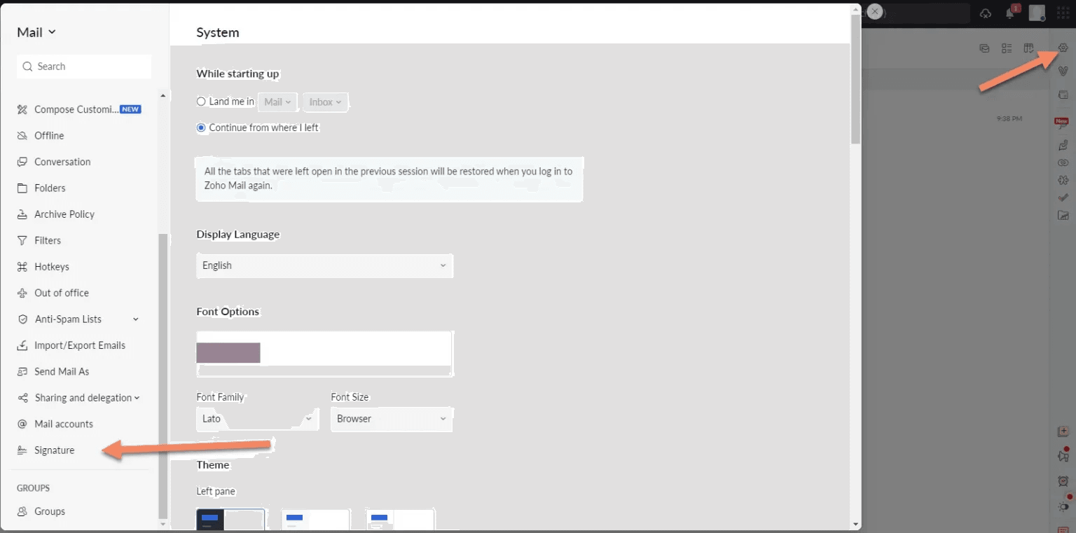 cách tạo chữ ký email doanh nghiệp miễn phí trên zoho mail