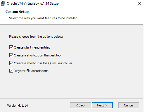 cài đặt virtualbox