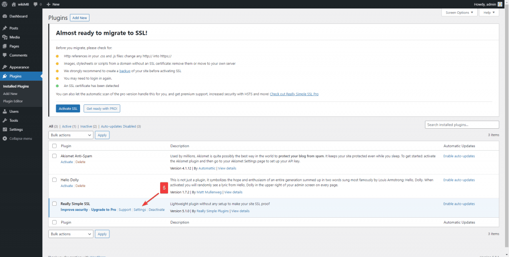 cài ssl cho wordpress bằng plugin 3
