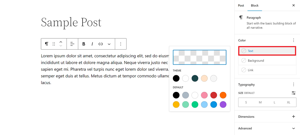 hướng dẫn 5 cách đổi màu chữ trong wordpress 3