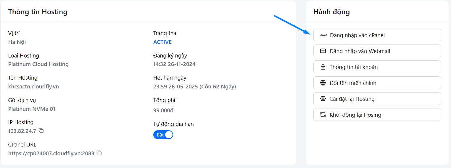 hướng dẫn cách chạy nodejs trên hosting nhanh chóng 1