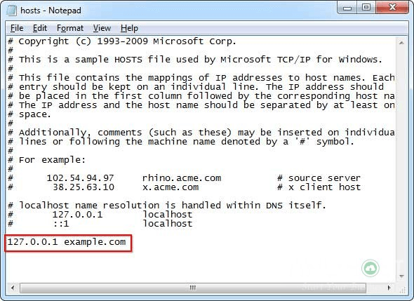 hướng dẫn cách đổi ip trang web bằng hosts 1