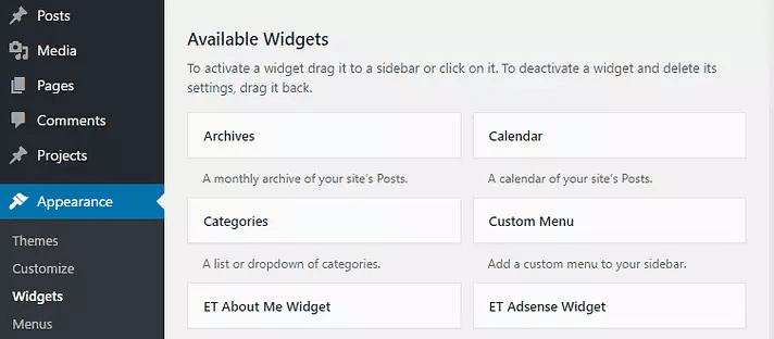 hướng dẫn cách thêm sidebar cho wordpress 1