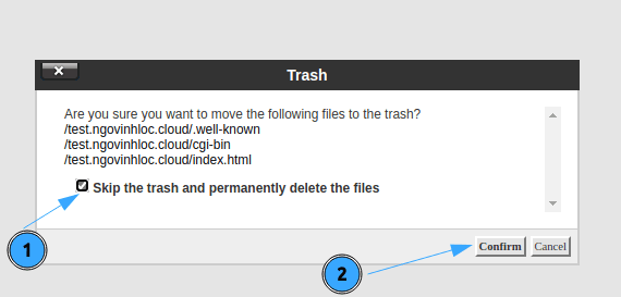 hướng dẫn cách xóa mã nguồn khỏi hosting cpanel 4