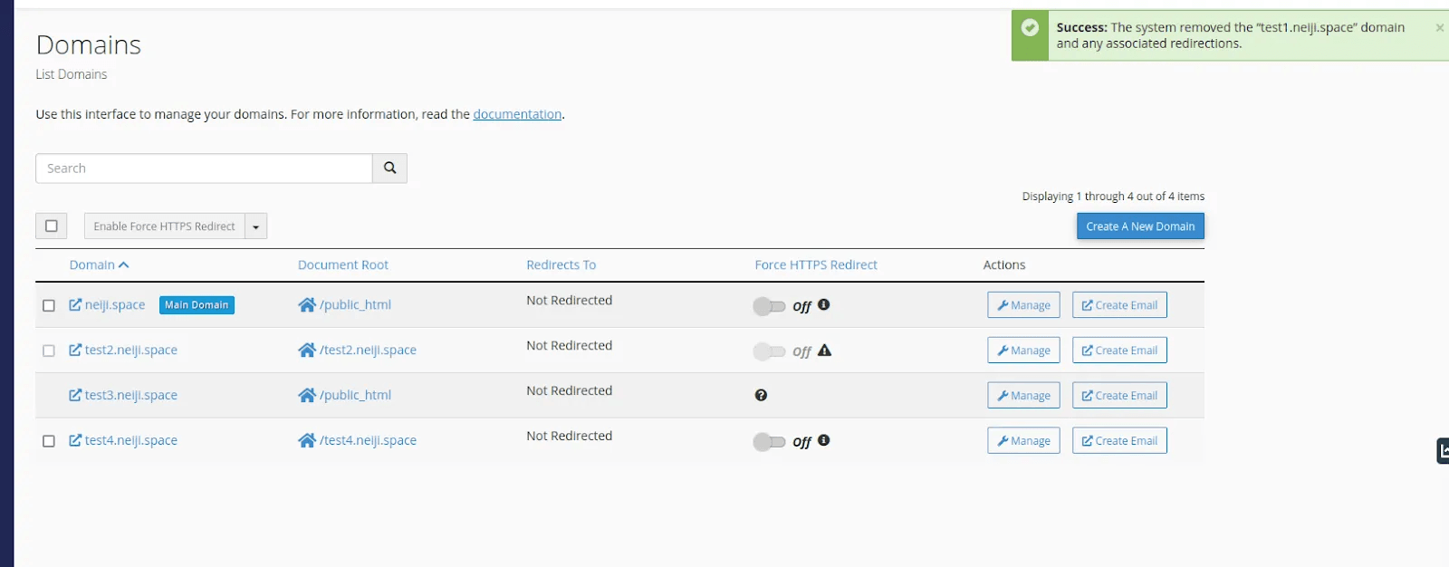 hướng dẫn cách xóa subdomain trong cpanel 6