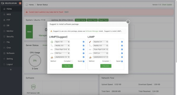 hướng dẫn cài đặt aapanel trên vps