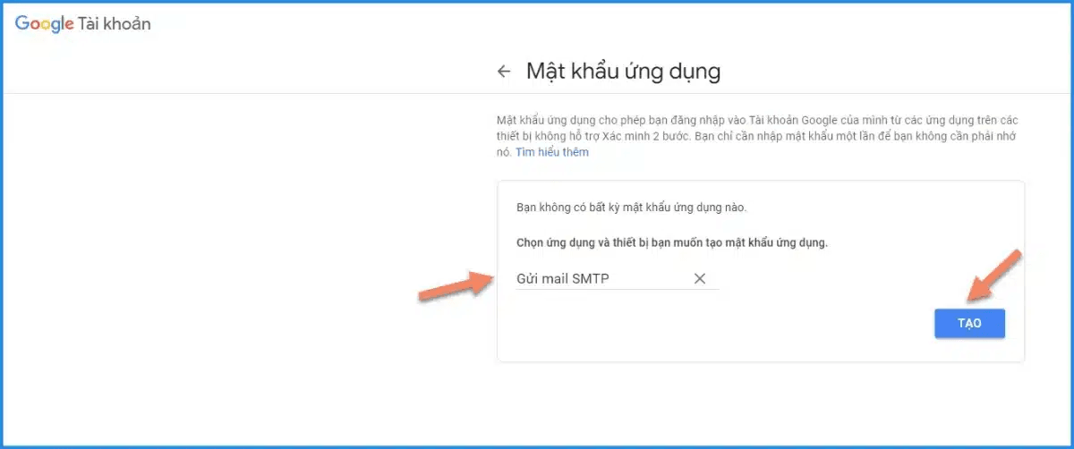 hướng dẫn cài đặt cấu hình smtp của gmail 4
