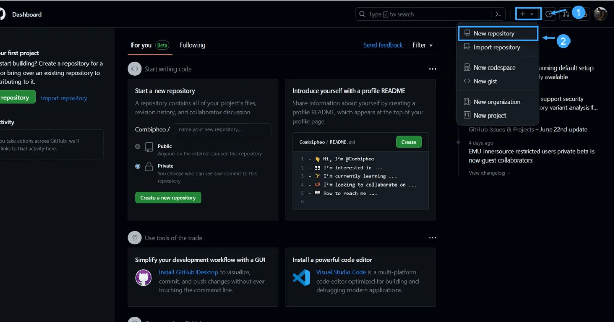 hướng dẫn dẩy code lên github bằng terminal 1