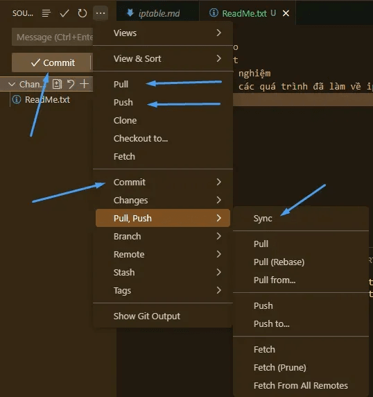 hướng dẫn dẩy code lên github từ visual studio code 6