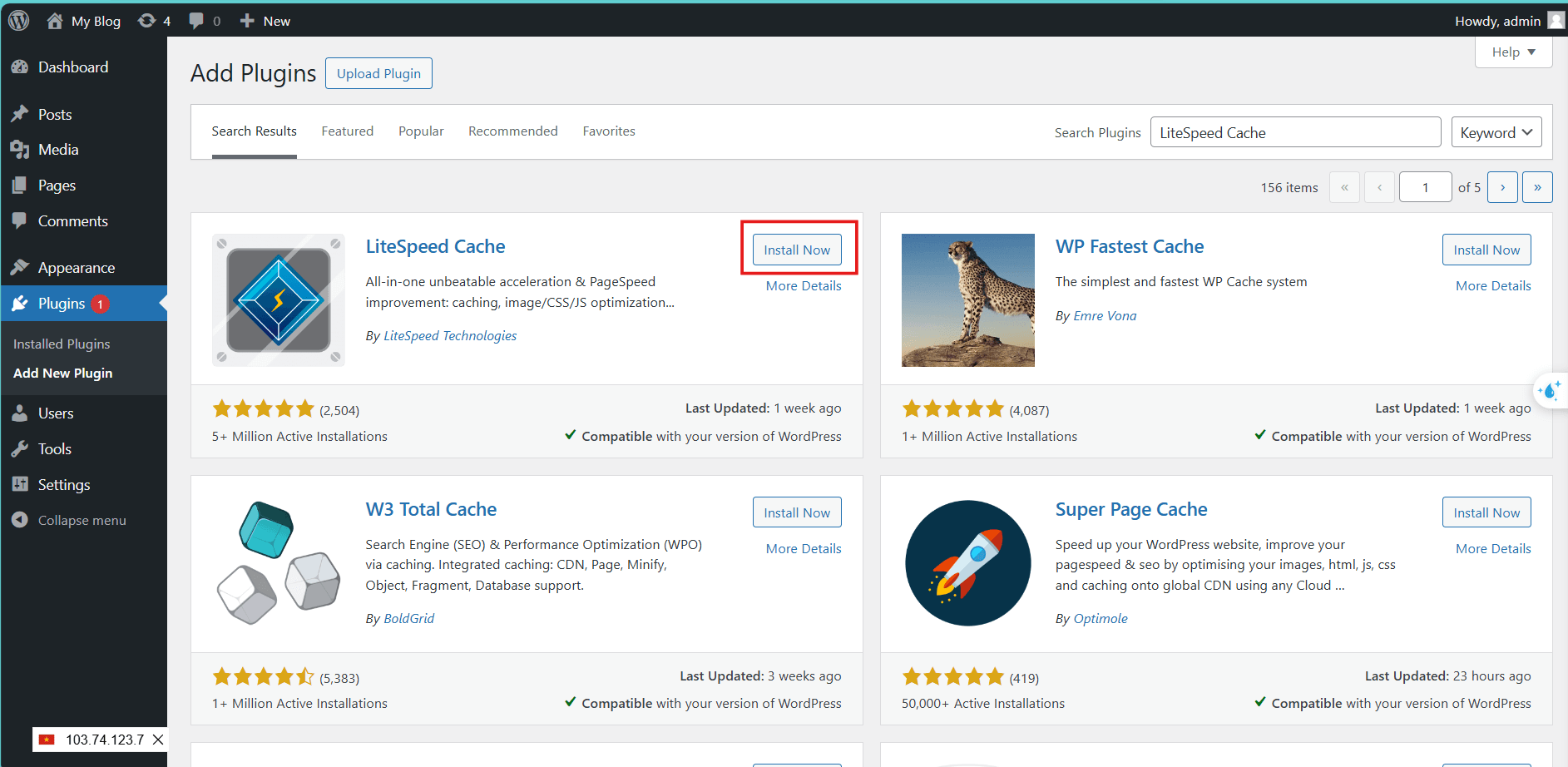 hướng dẫn kích hoạt litespeed cache trên website 2