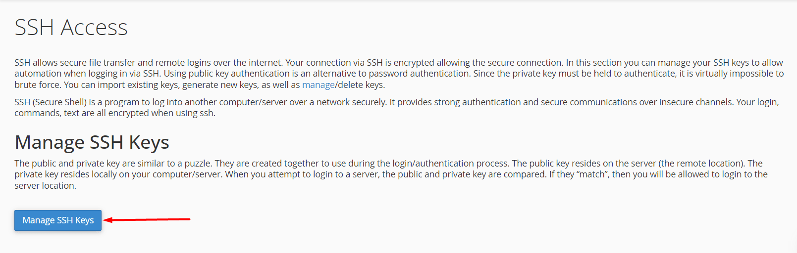 hướng dẫn kích hoạt sshshell access trong cpanel 2