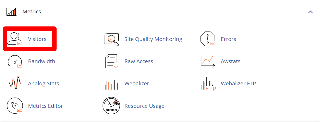 hướng dẫn kiểm tra visitors trên cpanel chi tiết 1