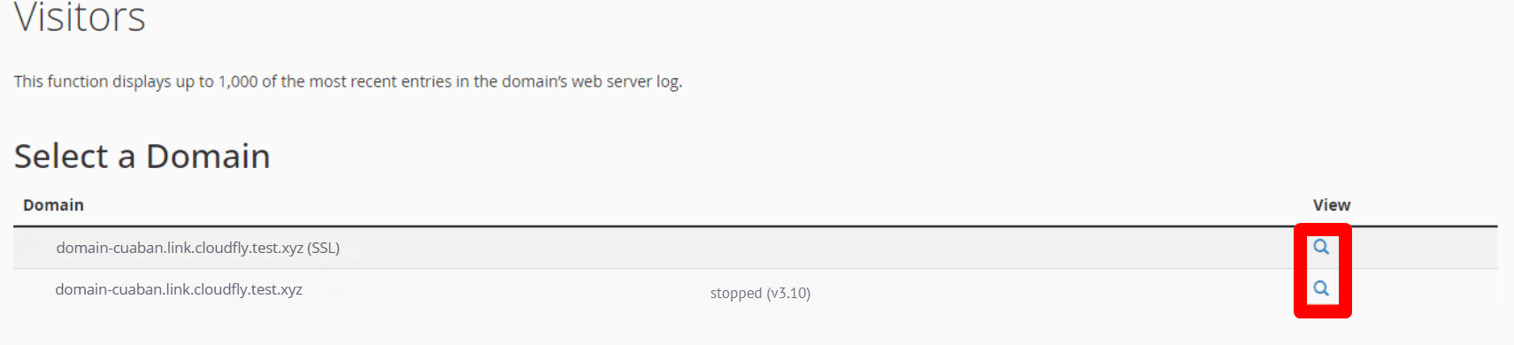 hướng dẫn kiểm tra visitors trên cpanel chi tiết 2