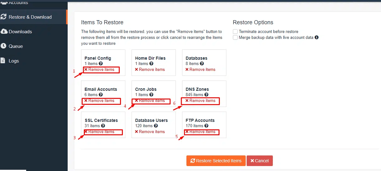 hướng dẫn restore file trên hosting thông qua jetbackup 3