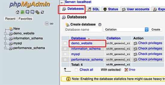 hướng dẫn sao chép cơ sở dữ liệu wordpress với phpmyadmin 3