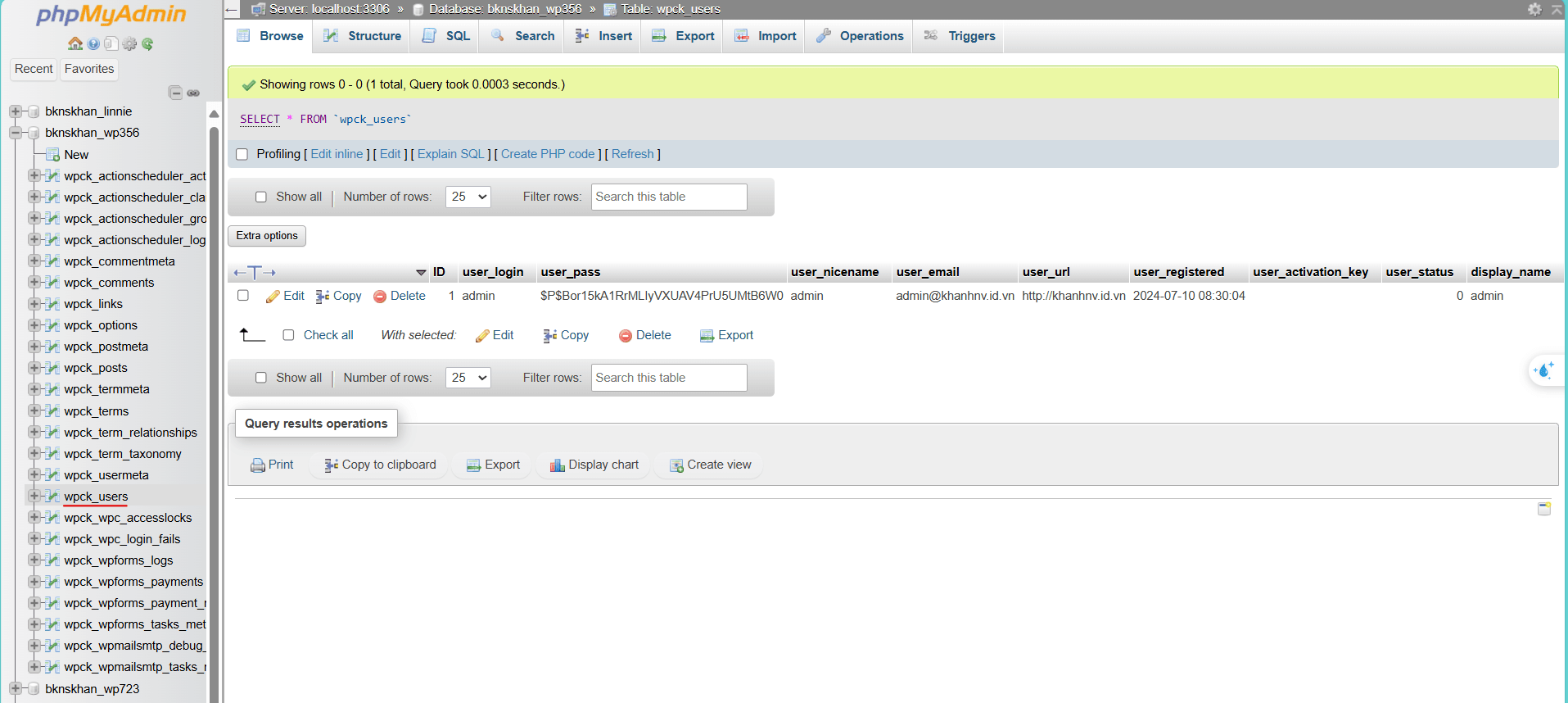 hướng dẫn sử dụng phpmyadmin trên cpanel hosting 2