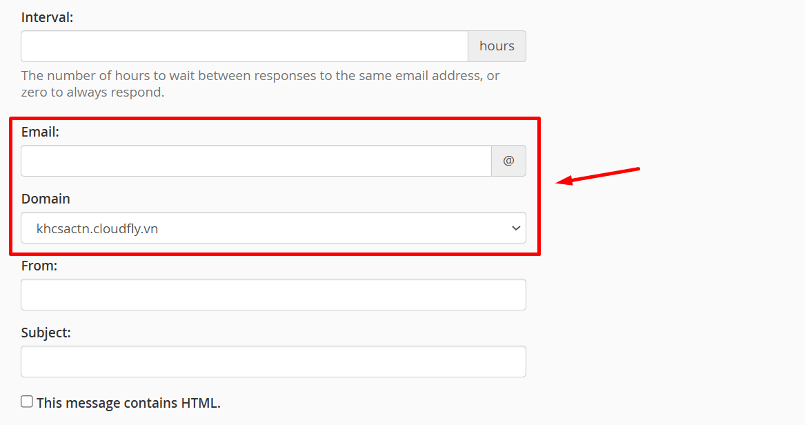 hướng dẫn sử dụng tính năng autoresponders trên cpanel 7