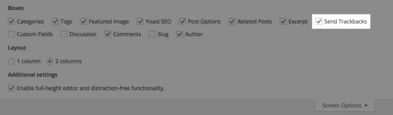 hướng dẫn sử dụng trackback trong wordpress 1