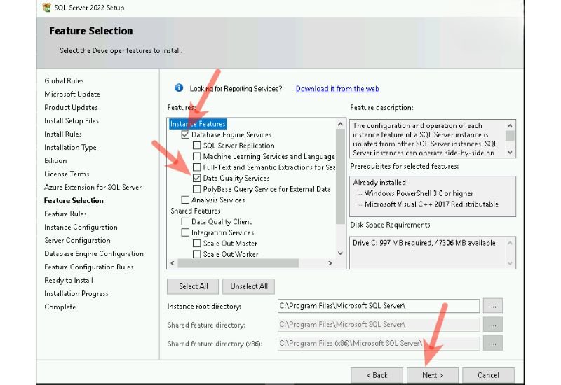 hướng dẫn tải và cài đặt sql server 2022 7