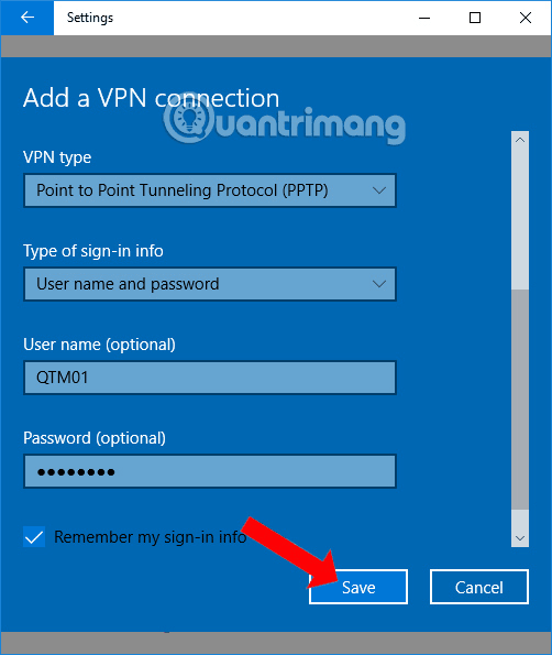hướng dẫn thiết lập mạng riêng ảo trên windows 10