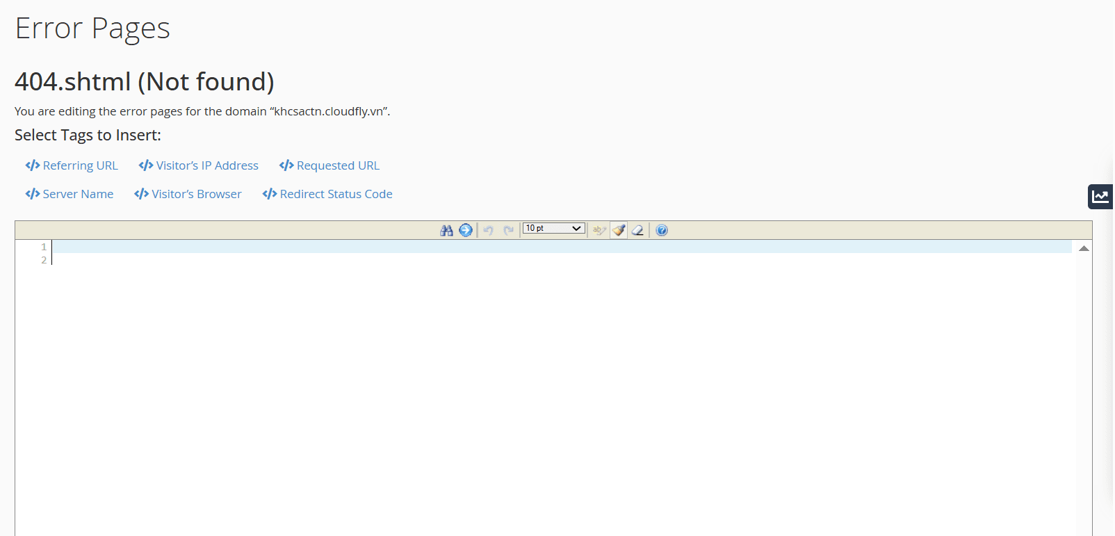 hướng dẫn tùy chỉnh error pages trên cpanel hosting 6