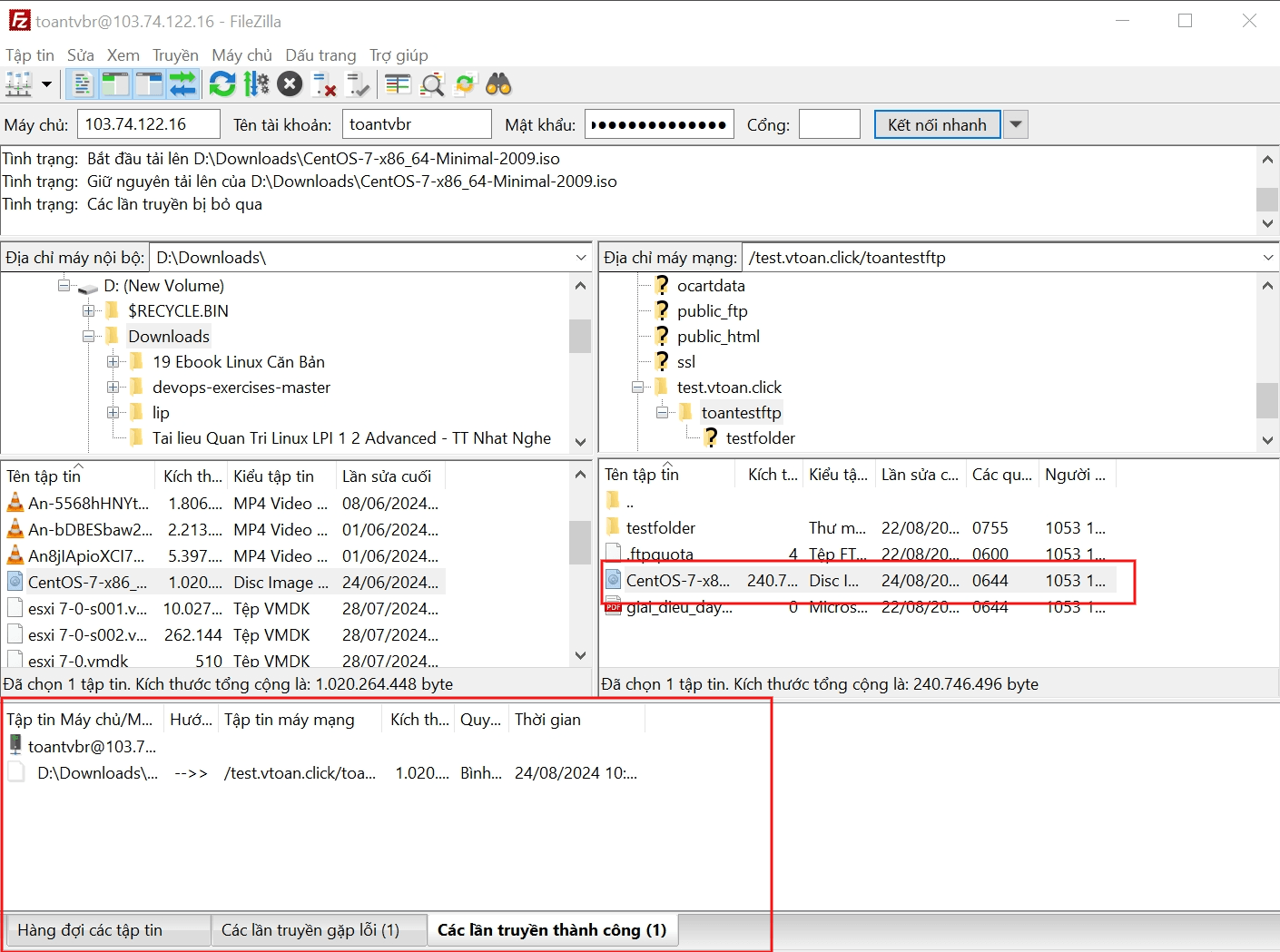 hướng dẫn upload dữ liệu lên hosting bằng filezilla 5
