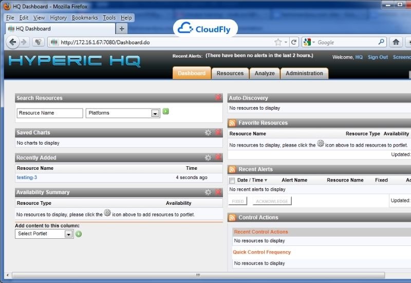 phần mềm quản trị máy chủ hyperic hq