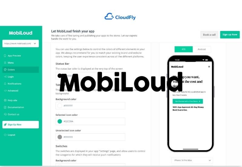 plugin chuyển đổi trang web wordpress thành app mobiloud