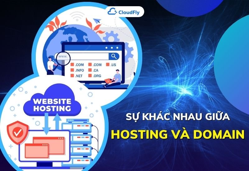 sự khác nhau giữa hosting và domain là gì