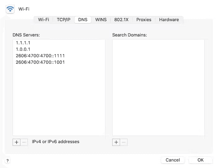 thay đổi dns 8888 trên macos 3