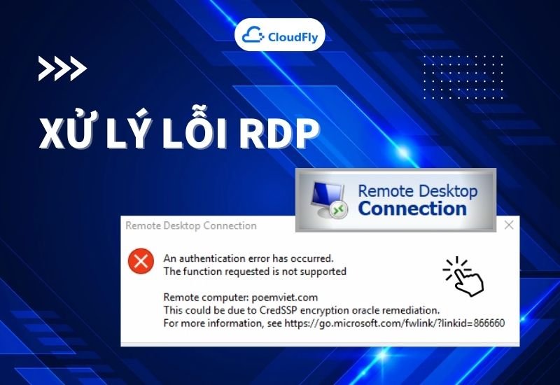 xử lý lỗi RDP