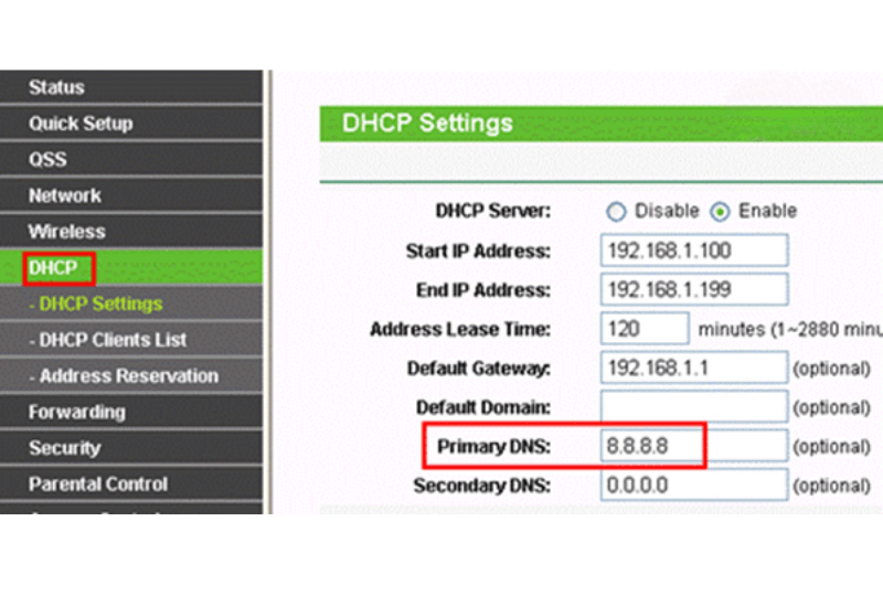cách cài đặt dns cho router áp dụng toàn bộ thiết bị kết nối 2