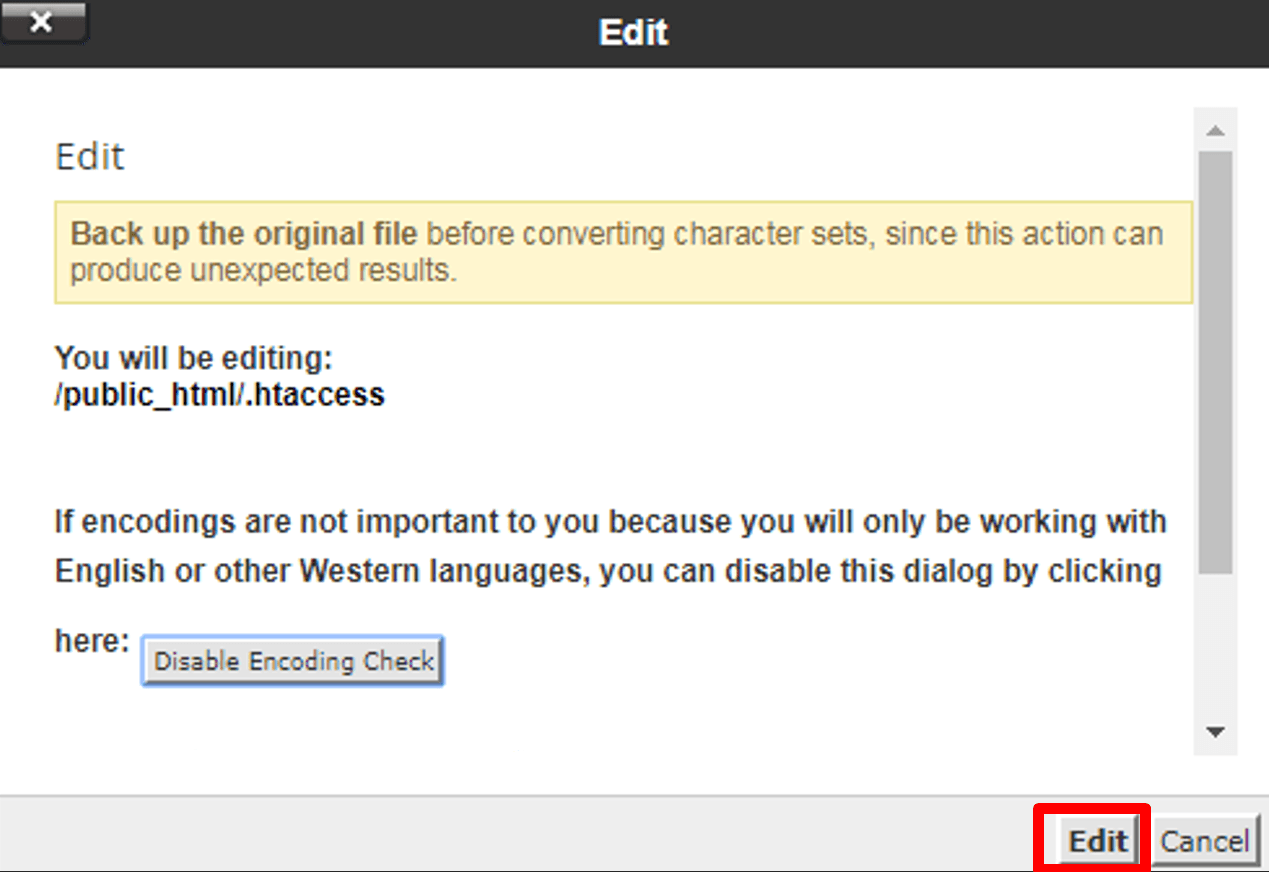 cách chỉnh sửa file htaccess thông qua file manager trong cpanel 5
