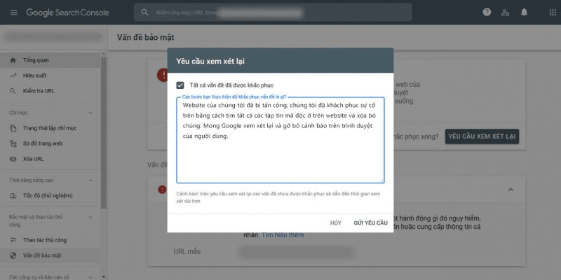 cách khắc phục lỗi cảnh báo mã độc khi vào website 3