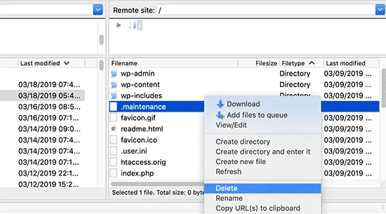 cách sửa lỗi briefly unavailable for scheduled maintenance trong wordpress 1