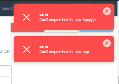 cách sửa lỗi cant acquire lock for app khi sửa app nodejs trên hosting