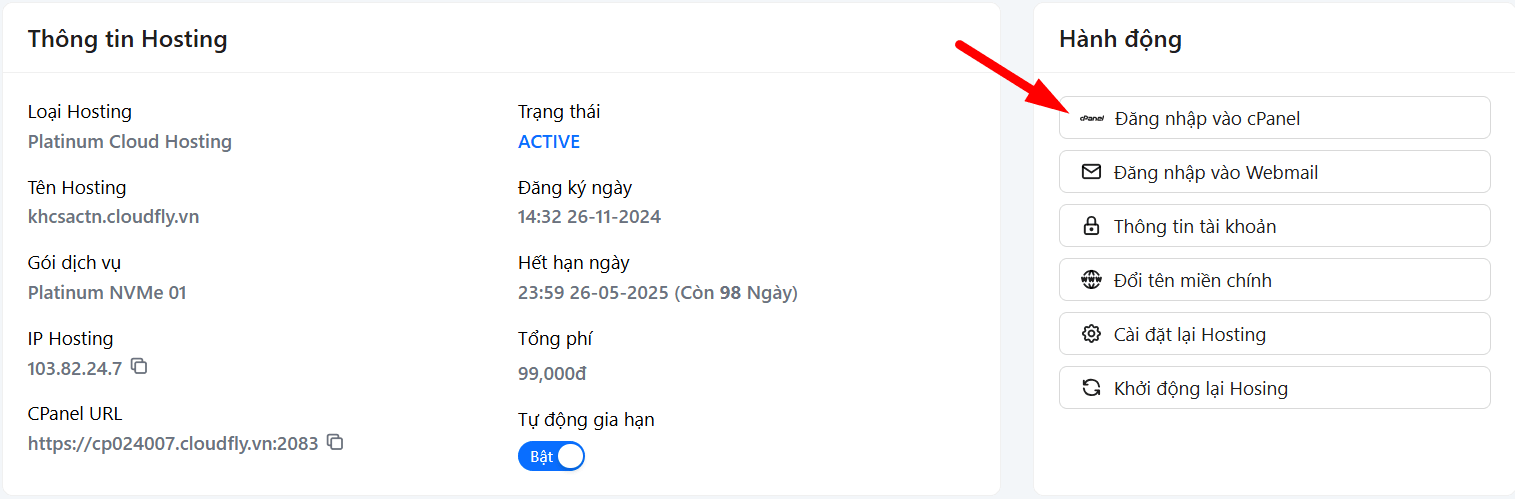 hướng dẫn cách sử dụng spam filters trên cpanel 1